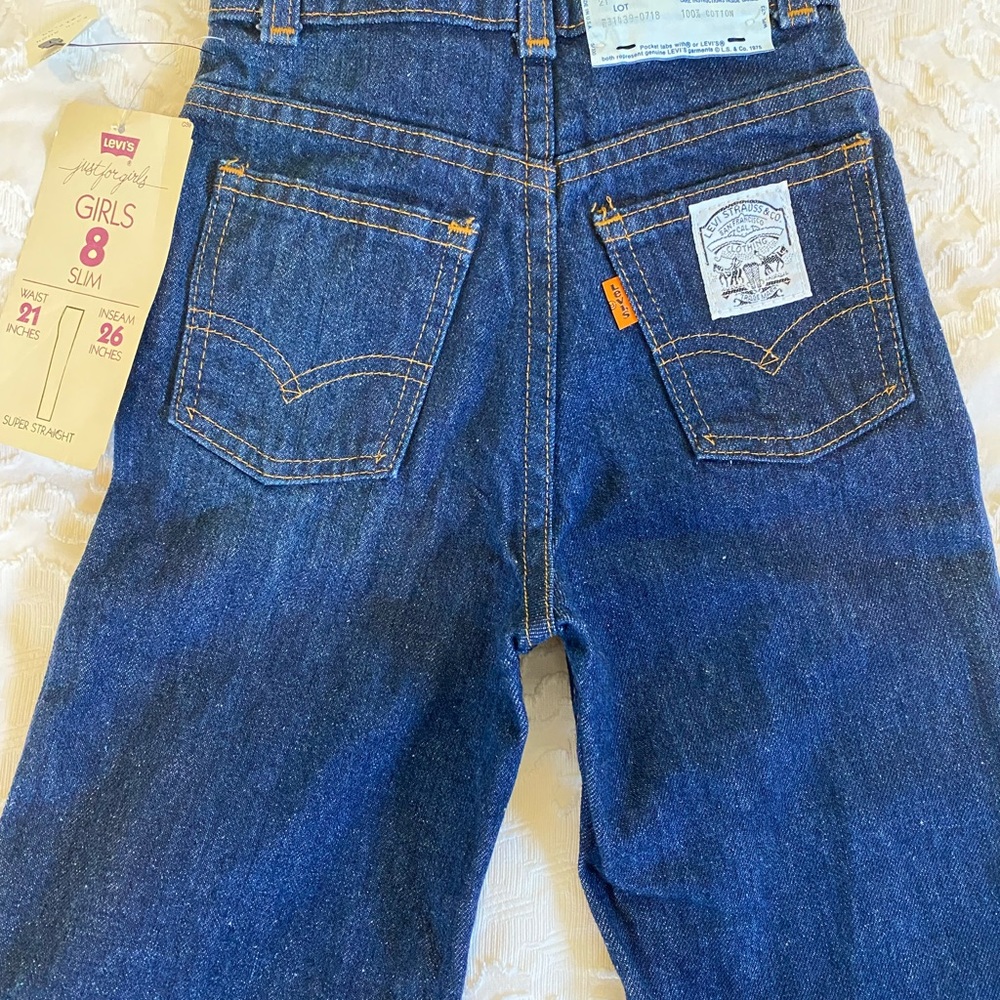 Orange Tag Levi’s High Waisted Wide Leg Jeans Girls size 8 New With Tags